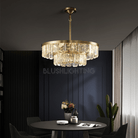 Rebecca Postmodern Double Tier Crystal Chandelier - D 33.46+23.62"*H 8.66"Blushlighting