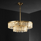 Rebecca Postmodern Double Tier Crystal Chandelier - D 23.62"*H 8.66"Blushlighting