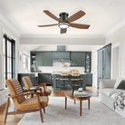 Recessed Remote Control Ceiling Fan Light 41" - BronzeBlushlighting