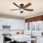 Recessed Remote Control Ceiling Fan Light 41" - Blushlighting