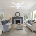 Recessed Remote Control Ceiling Fan Light 41" - Blushlighting