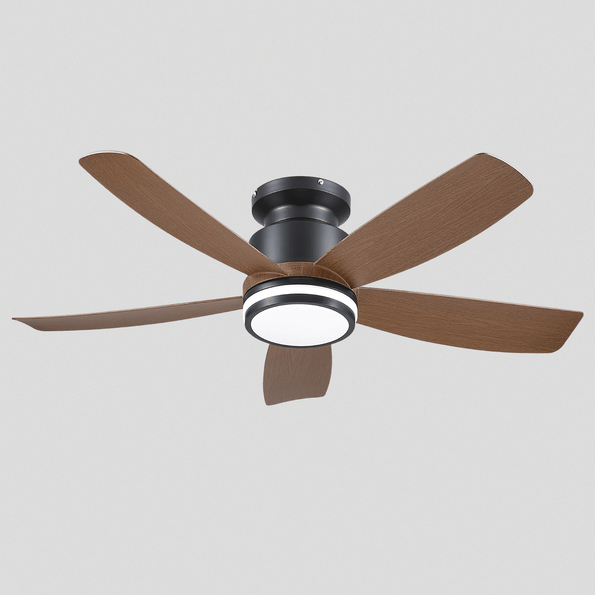 Recessed Remote Control Ceiling Fan Light 41" - BlackBlushlighting