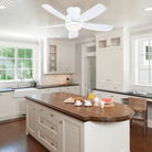 Recessed Remote Control Ceiling Fan Light 41" - WhiteBlushlighting