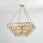 Regal Chain Chandelier - ∅ 36" x H 18"Gold & AmberBlushlighting