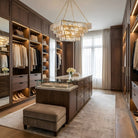 Regal Chain Chandelier - ∅ 36" x H 18"Gold & AmberBlushlighting