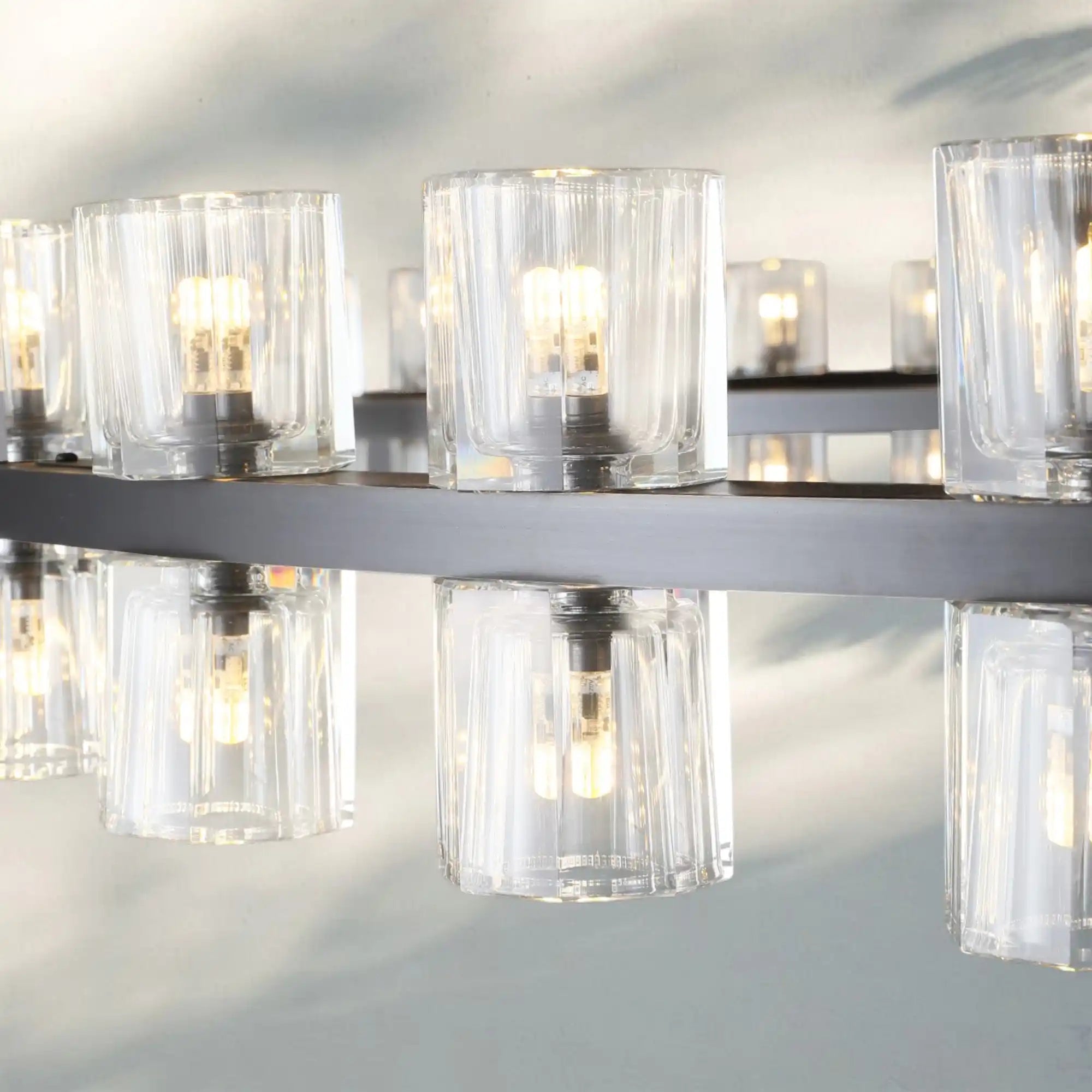 Reger Crystal 2-Tier Round Chandelier 60" for Living Room-Blushlighting-Blushlighting