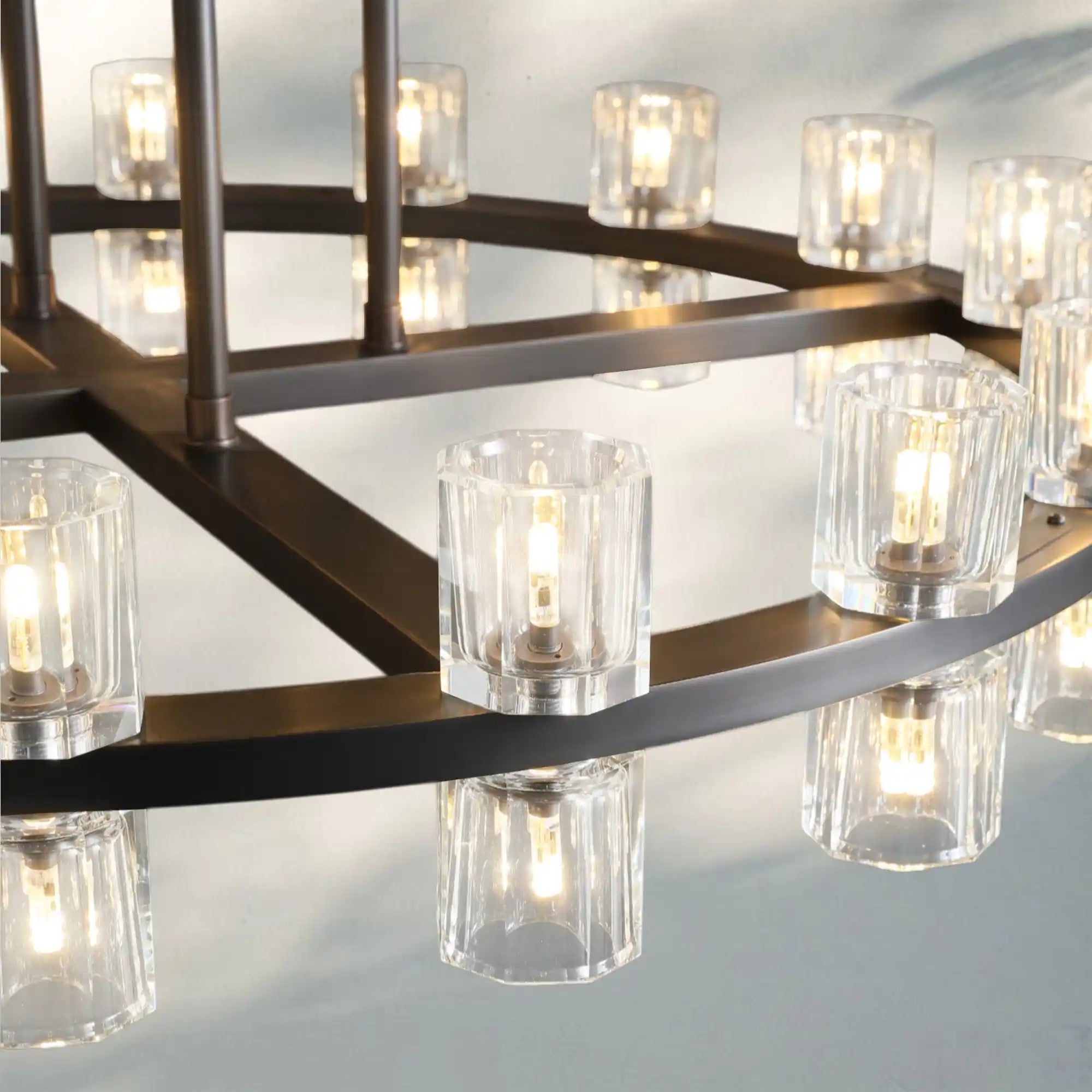 Reger Round Chandelier 36" 48" 60" for Dining Room-chandelier for bedroom,chandelier for dining room,chandelier for stairways,chandelier for foyer,chandelier for bathrooms,chandelier for living room-Blushlighting-Blushlighting