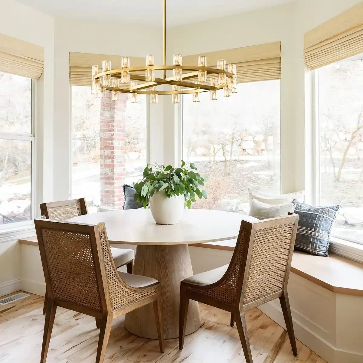 Reger Round Chandelier 36" 48" 60" for Dining Room-chandelier for bedroom,chandelier for dining room,chandelier for stairways,chandelier for foyer,chandelier for bathrooms,chandelier for living room-Blushlighting-Blushlighting