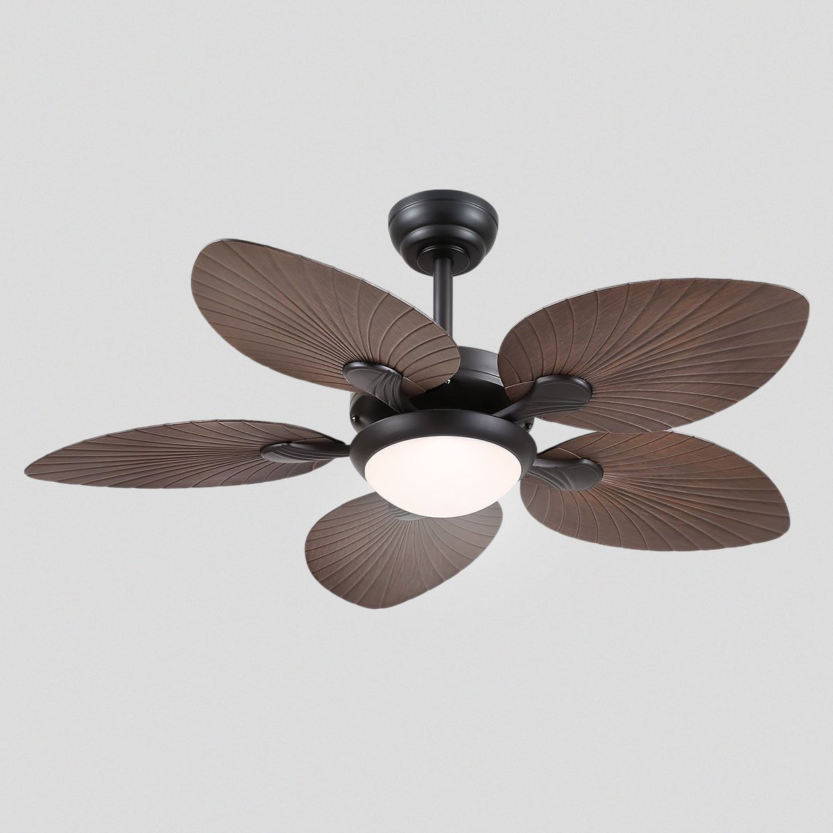 Retro Banana Leaf Shaped Blade Ceiling Fan Lamp 44" - Blushlighting