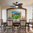 Retro Banana Leaf Shaped Blade Ceiling Fan Lamp 44" - Blushlighting