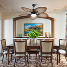 Retro Banana Leaf Shaped Blade Ceiling Fan Lamp 52" - Blushlighting