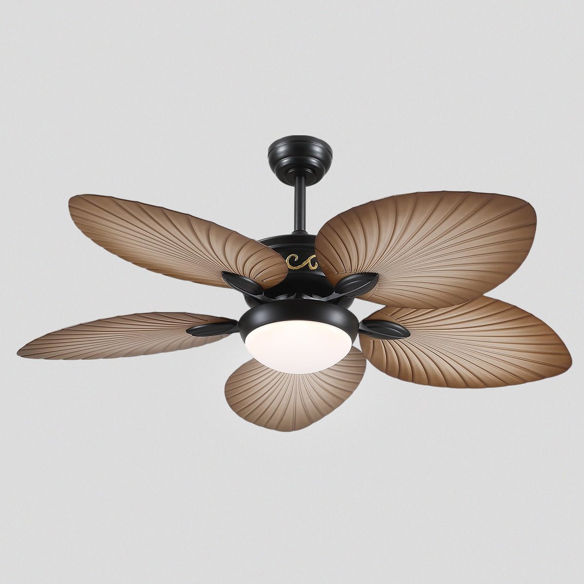 Retro Banana Leaf Shaped Blade Ceiling Fan Lamp 52" - Blushlighting
