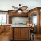 Retro Banana Leaf Shaped Blade Ceiling Fan Lamp 52" - Blushlighting