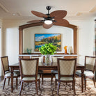 Retro Banana Leaf Shaped Blade Ceiling Fan Lamp 52" - Blushlighting