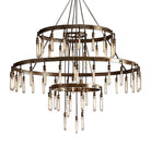 Retro - Inspired Metal Pendant Light Chandelier for Living Room/Bedroom/Staircase/Villa - D39.4"*H47.2"BlackWarm LightBlushlighting