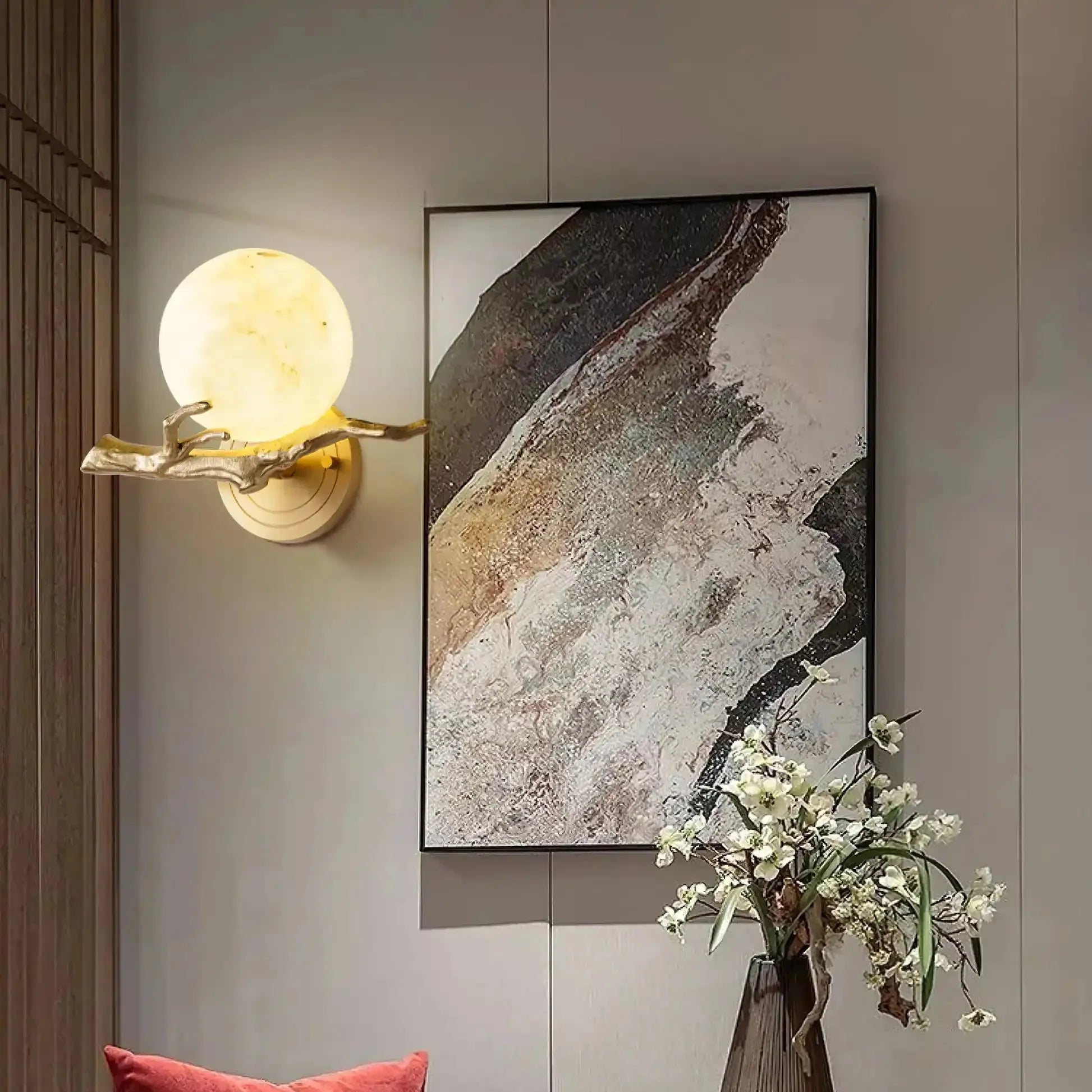 Retro Twigs Alabaster Wall Lamp - Blushlighting