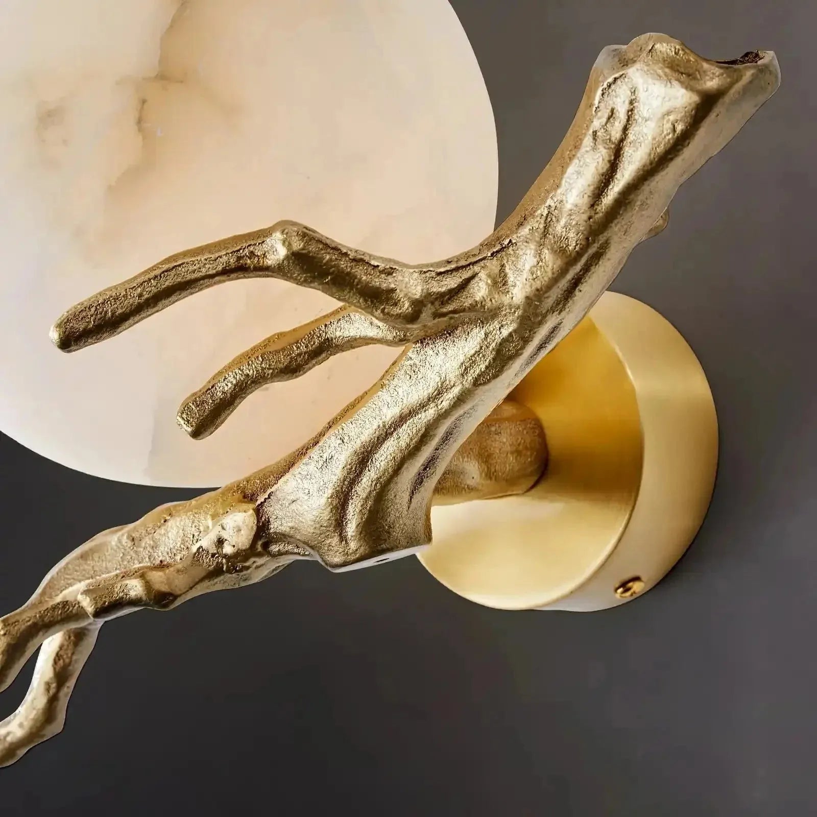 Retro Twigs Alabaster Wall Lamp - Dia 11.8″(30cm) x H 7.9″(20cm)Blushlighting