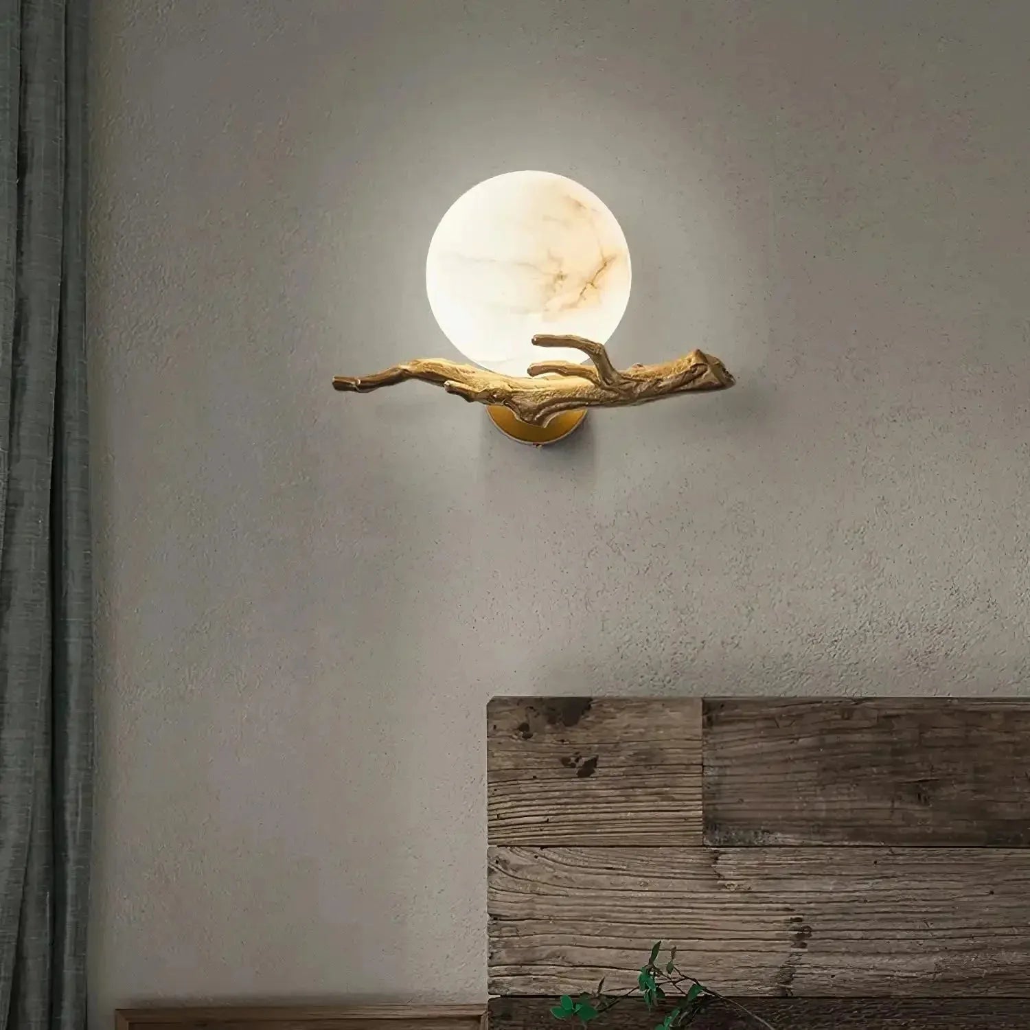 Retro Twigs Alabaster Wall Lamp - Dia 11.8″(30cm) x H 7.9″(20cm)Blushlighting