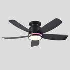 RGB Recessed remote control ceiling fan light 41" - Blushlighting