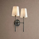 Rhodas 2-Light Wall Sconce - BlackBlushlighting