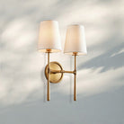 Rhodas 2-Light Wall Sconce-Brass-