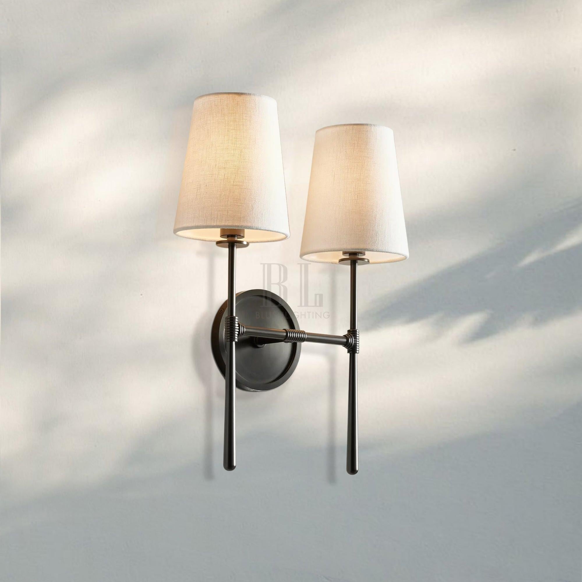 Rhodas 2-Light Wall Sconce-Bronze-