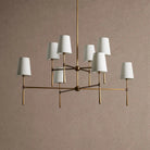 Rhodas 2-Tier Round Chandelier - 48''BlackBlushlighting