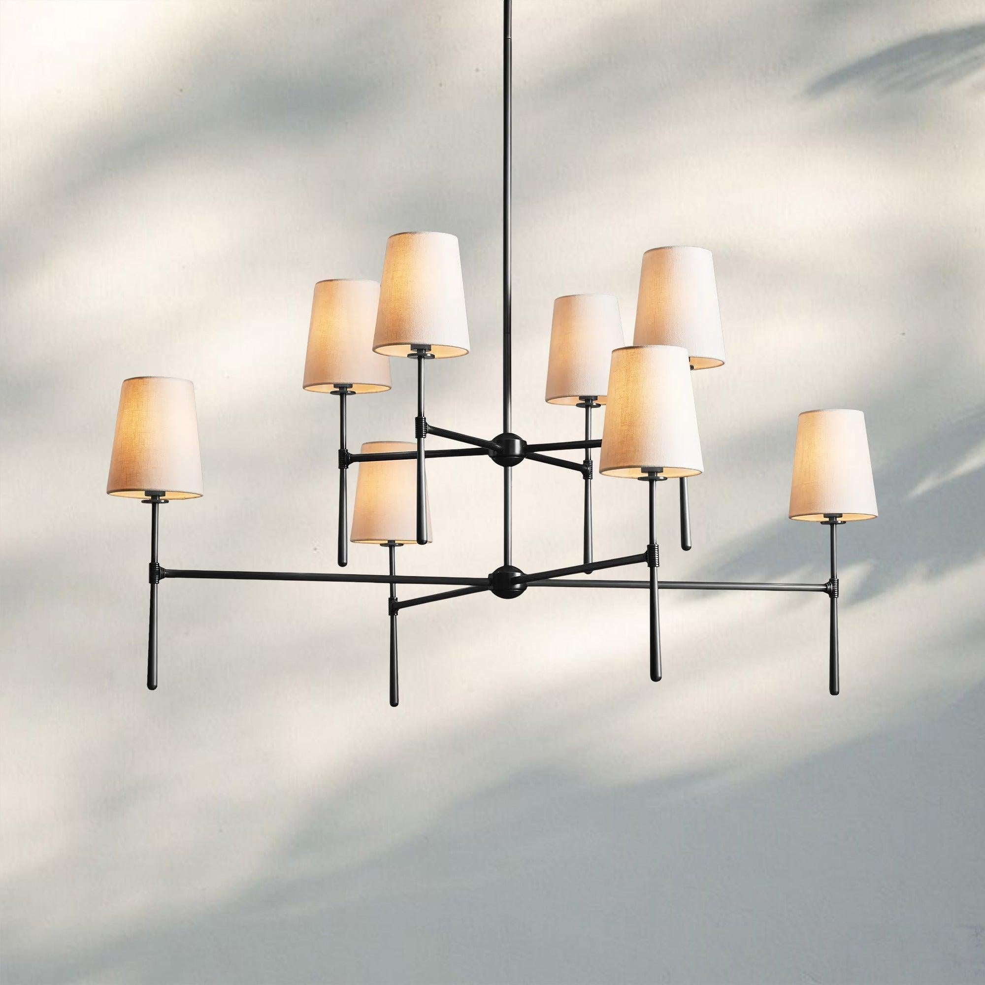 Rhodas 2 - Tier Round Chandelier - 48''BronzeBlushlighting