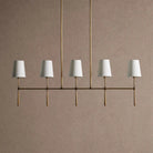 Rhodas Linear Chandelier - 5-LightBrassBlushlighting