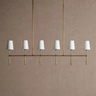 Rhodas Linear Chandelier - 6-LightBrassBlushlighting
