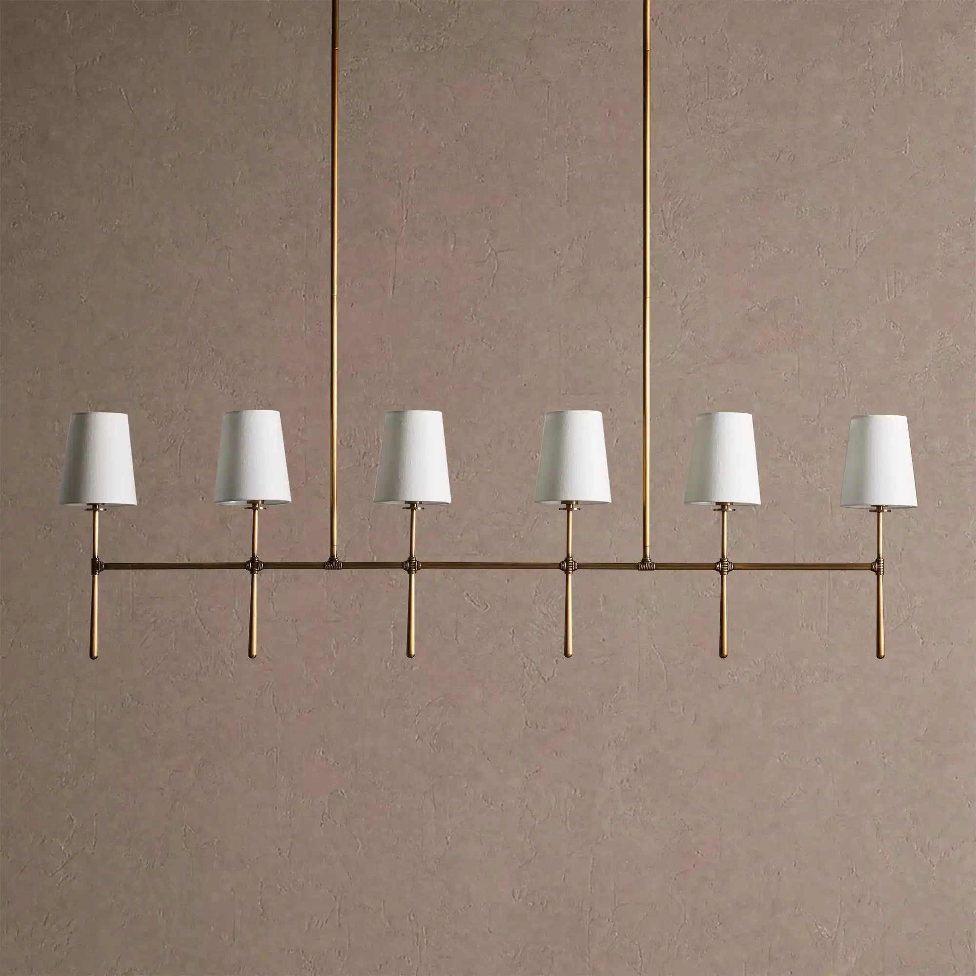 Rhodas Linear Chandelier - 6-LightBrassBlushlighting