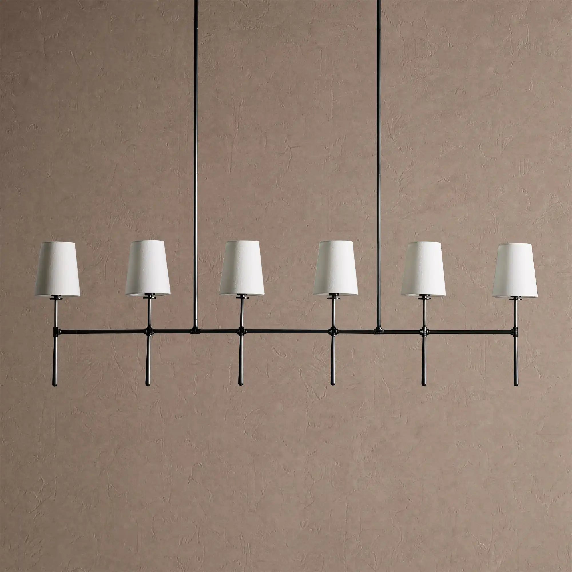 Rhodas Linear Chandelier - 6-LightBlackBlushlighting