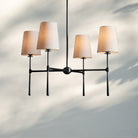 Rhodas Round Chandelier-4-Light-Bronze-