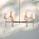 Rhodas Round Chandelier-5-Light-Brass-