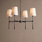Rhodas Round Chandelier - 4-LightBlackBlushlighting