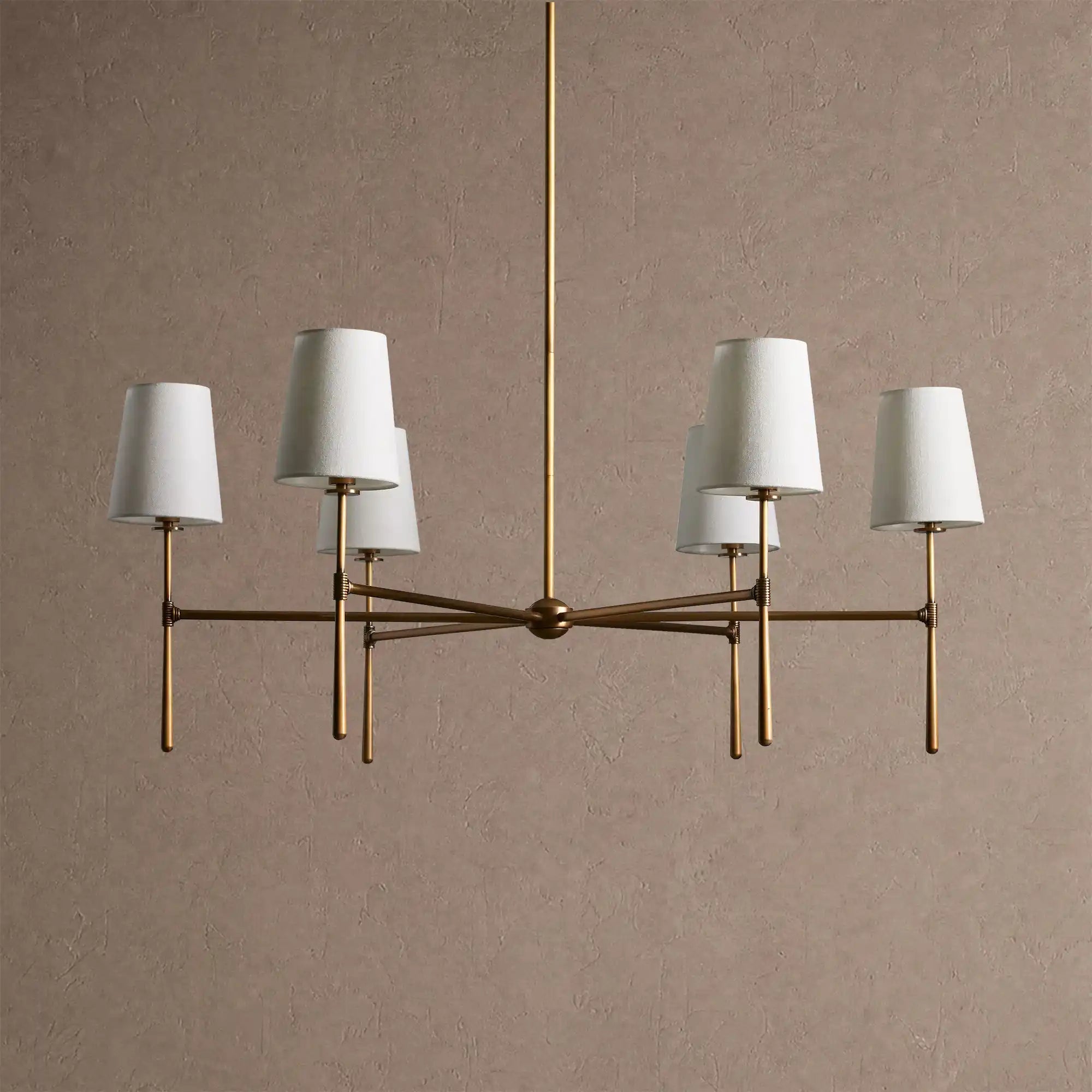 Rhodas Round Chandelier - 5-LightBrassBlushlighting
