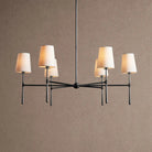 Rhodas Round Chandelier - 5-LightBlackBlushlighting
