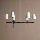 Rhodas Round Chandelier - 5-LightBlackBlushlighting