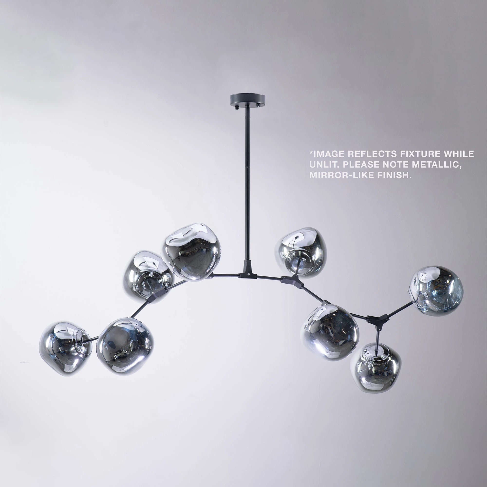 Rhome II Chandelier - Matte BlackBlushlighting