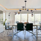 Rhome II Chandelier - Matte BlackBlushlighting
