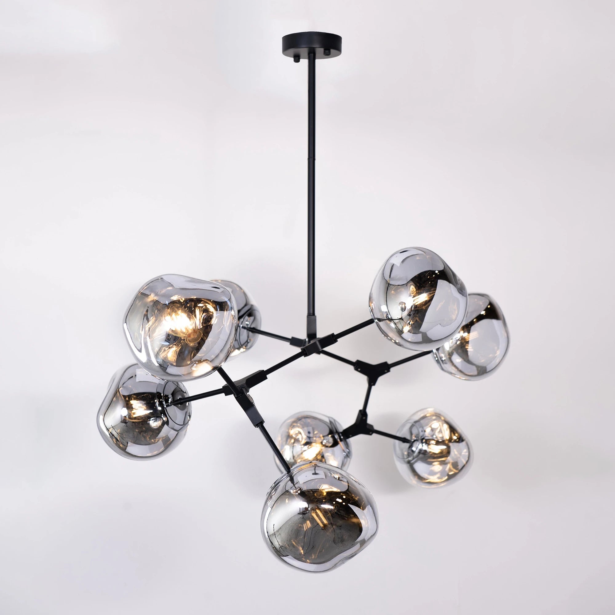 Rhome II Chandelier - Matte BlackBlushlighting