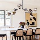 Rhome II Chandelier - Matte BlackBlushlighting