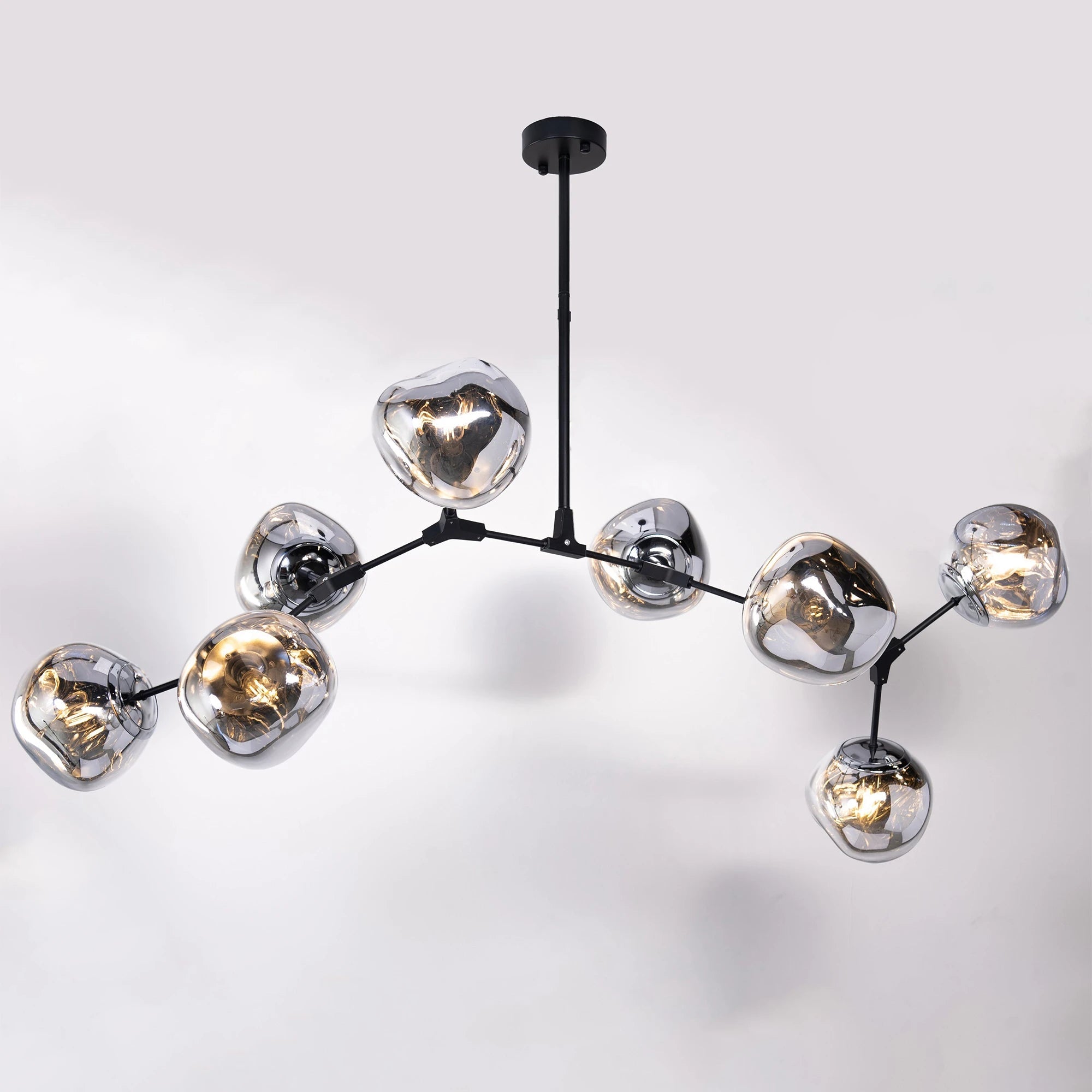 Rhome II Chandelier - Matte BlackBlushlighting