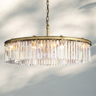 Rhyth Round Chandelier 32'' 43''-43''-Brass-