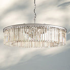 Rhyth Round Chandelier 32'' 43''-43''-Nickel-