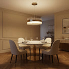 Ribbon Round Modern Chandelier - Ø23.6" × H11.8" (Ø60 × H30 cm)Blushlighting