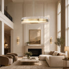 Ribbon Round Modern Chandelier - Ø31.5" × H11.8" (Ø80 × H30 cm)Blushlighting