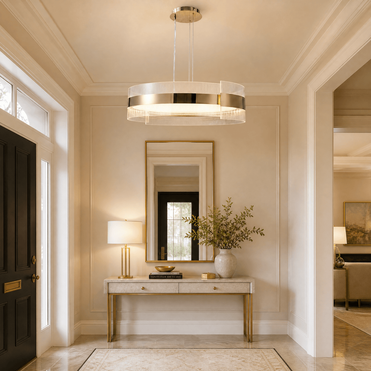 Ribbon Round Modern Chandelier - Ø31.5" × H11.8" (Ø80 × H30 cm)Blushlighting