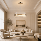 Ribbon Round Modern Chandelier - Ø31.5" × H11.8" (Ø80 × H30 cm)Blushlighting