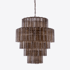 Rina Firenze Chandelier - ∅ 31.5″ x H 36.6″Smoke GrayBlushlighting